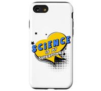 Science is my Superpower - Comic Book Style Women Men KIDs Case for iPhone SE (2020) / 7/8
