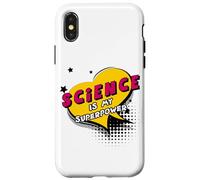 Science is my Superpower - Comic Book Style Women Men KIDs Case for iPhone X/XS