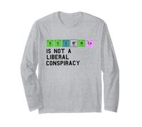 Science is Not a Liberal Conspiracy Political Retro Vintage Long Sleeve T-Shirt