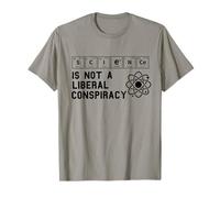 Science is Not a Liberal Conspiracy Political Retro Vintage T-Shirt