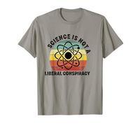Science is Not a Liberal Conspiracy Political Retro Vintage T-Shirt
