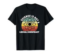 Science is Not a Liberal Conspiracy Political Retro Vintage T-Shirt