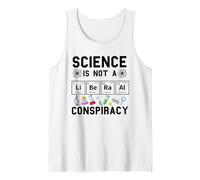 Science is Not a Liberal Conspiracy Political Retro Vintage Tank Top