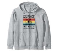 Science Is Not a Liberal Conspiracy Political Retro Vintage Zip Hoodie