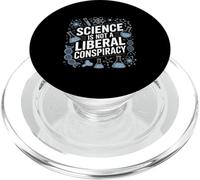 Science Is Not A Liberal Conspiracy STEM Scientist Humor PopSockets PopGrip for MagSafe