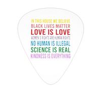Science Is Real Black Lives Matter Guitar Picks Plectrums For Guitar Bass 12 Pack