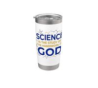 Science is Study of Handiwork God Christian Stainless Steel Insulated Tumbler