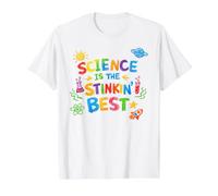 Science is The Stinkin' Best Womens Mens Kids Science Lover Value Graphic T-Shirt, Men, White, M