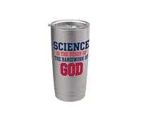 Science is The Study of Handiwork God Christian Stainless Steel Insulated Tumbler