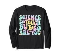 Science Is Tough But So Are You Back T School Teacher Groovy Long Sleeve T-Shirt