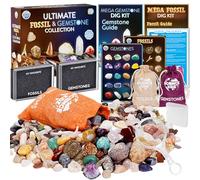 Science Kidz Ultimate Rock Collection Kit - Over 150 Gemstones & Fossils