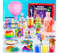 Science Kit for Kids, 50 Science Lab Experiments, STEM Activities Educational Scientist Toys Gifts for Boys Girls Chemistry Set,Volcano Eruption