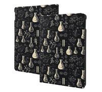Science Lab Doodle Pattern A Print Compatible with ipad air 3rd Generation Case Cover, Tablet Cases Compatible with ipad Pro Case 10.5 Inch, Auto Wake/Sleep, Folio Stand