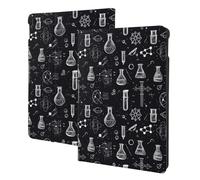 Science Lab Doodle Pattern Print Compatible with ipad air 3rd Generation Case Cover, Tablet Cases Compatible with ipad Pro Case 10.5 Inch, Auto Wake/Sleep, Folio Stand