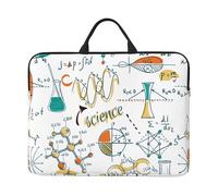 Science Lab Education Biology Chemistry, 14 Inch Laptop Sleeve, Notebook Bag Laptop Case Sleeve Briefcase with Handle