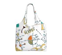 Science Lab Education Biology Chemistry,Reusable Tote Bags Grocery Bags Large Capacity Canvas Shopping Shoulder bag