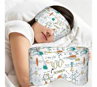 Science Lab Education Biology Chemistry, Sleep Mask for Home Travel, Full Eye Covers Light Blocking Eye Mask Sleep Eye and Ear Muffs