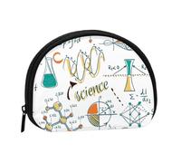 Science Lab Education Biology Chemistry, Women's Storage Bag Shell Makeup Bag Small Coin Purse Shell Change Pouch