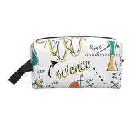 Science Lab Education Biology ChemistryLarge Capacity Cosmetic Organizer,Travel Makeup Bag for Women