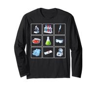 Science Lab Equipment Biology Chemistry Laboratory Tools Long Sleeve T-Shirt