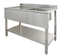 KuKoo Science Lab Laboratory Sink Stainless Steel Single Bowl 1.0 Left Hand