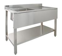 KuKoo Science Lab Laboratory Sink Stainless Steel Single Bowl 1.0 Right Hand