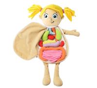 Science Learning Kit - Human Organs Cognitive Plush Doll, Visual Biology Educational Puzzle, 49 X 33 Cm + 9 Washable Soft Components, Component Level Crystal Super Soft Stuffing - For Nursery Class