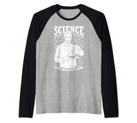 Science Like Magic But Real Funny Scientist Physics STEM Raglan Baseball Tee