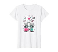 Science Love Vibes Chemistry Lab Cute Valentine's Day Value Graphic T-Shirt, Women, White, M