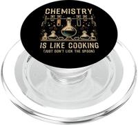 Science Lover Chemistry Is Like Cooking Fun Joke Saying PopSockets PopGrip for MagSafe