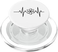 Science Lover Heartbeat Atom Nerd PopSockets PopGrip for MagSafe