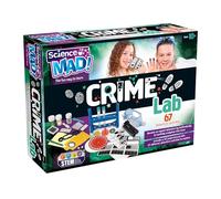 Science Mad - Crime Lab Kit For Kids - Learn About Crime Solving With Fun - Decipher, Examine, Record, Analyse and Compare Evidence and Clues - Includes 67 Detective Activities & 24 Parts, 10+ Years
