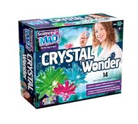 Science Mad Crystal Wonder Kit - Learn About Crystal Cultivation With 14 Safe, Educational and Fun Experiments - Includes Chemicals, Apparatus and Detailed Instructions, 10+ Years