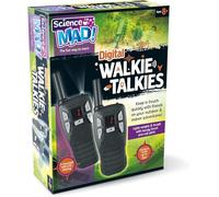 Science Mad Digital Walkie Talkies For Kids - For Fun Indoor and Outdoor Explorations - Features Portable, Lightweight, 3 Channels, 3km Range, Alerts, Night Light, LED Display, 6+ Years