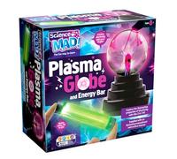 Science Mad - Plasma Globe & Energy Bar 2-In-1 Kit for Kids - Explore Fascinating Properties of Electricity - Multiple Flashing Colours - Control Plasma With Fingers, STEM, 8+ Years