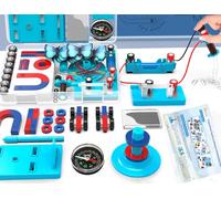 Science Magnets Experiment Set for Kids Electricity and Magnetism Kit for Students Stem Kit Physics Lab Basic Circuit Tools for Learning Starter