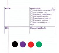 Science Marking, Feedback, Student Response. Large Self Inking Teacher Stamp - 10x5.2cm*