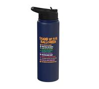 Science Mathematics Physics Astronomy Stand Up for Halloween Stainless Steel Insulated Water Bottle