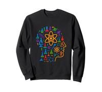 Science Mind Abstract Atom and Lab Icons Art Design Sweatshirt