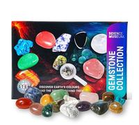 SCIENCE MUSEUM Gemstone Collection Kit - 15 Real Gemstone Specimens, Educational STEM Geology Set, Gift-Ready Science Collection