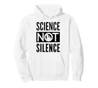 SCIENCE NOT SILENCE - Feminist Icon Activism Design Pullover Hoodie