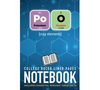 Science Notebook For Periodic Use: Periodic Elements spell POO [periodically rejected elements]. A funny science puns notebook journal & study aid for ... Humour Notebooks Journals and Stationery)
