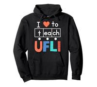 Science of Reading I Love Teaching Literacy to UFLI Teachers Pullover Hoodie