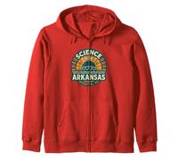Science on the Arkansas Shirt Retro Wichita KS River Icon Zip Hoodie