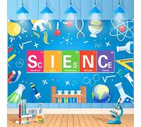 Science Party Banner Decorations Mad Sciencist Theme Birthday Party Banner Backdrop for Boy Girl Kid Decorations Laboratory Party Sign Little Fun Scientist Party Decorations School Poster71 x 44 Inch