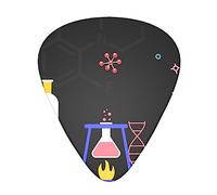 Science Party Printed Guitar Picks Personalized Guitar Plectrums 12 Pcs For Acoustic Guitar Electric Guitar And Bass Bulk Guitar Pick One Size