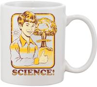 Science Poster Thumbs Up Nuclear Explosion Atomic Bomb Ceramic Mug White