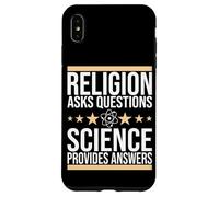 Science, Religion asks questions, science provides answers Case for iPhone XS Max