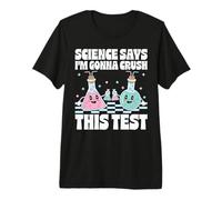 Science Says I'm Gonna Crush This Test Retro Groovy Premium T-Shirt