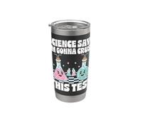 Science Says I'm Gonna Crush This Test Retro Groovy Stainless Steel Insulated Tumbler